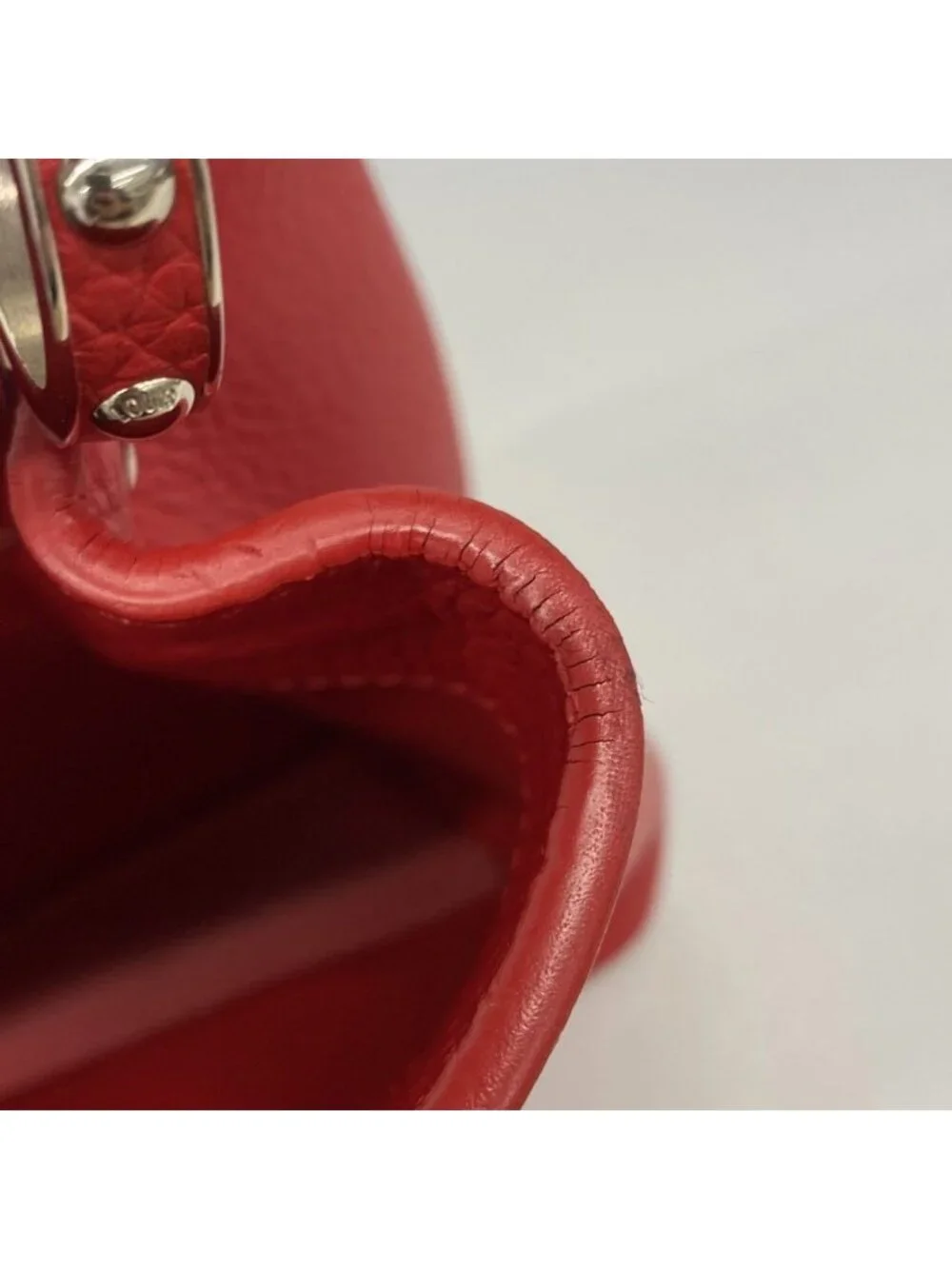 Louis Vuitton Handbag Taurillon Capucines PM Ruby 2-Way
